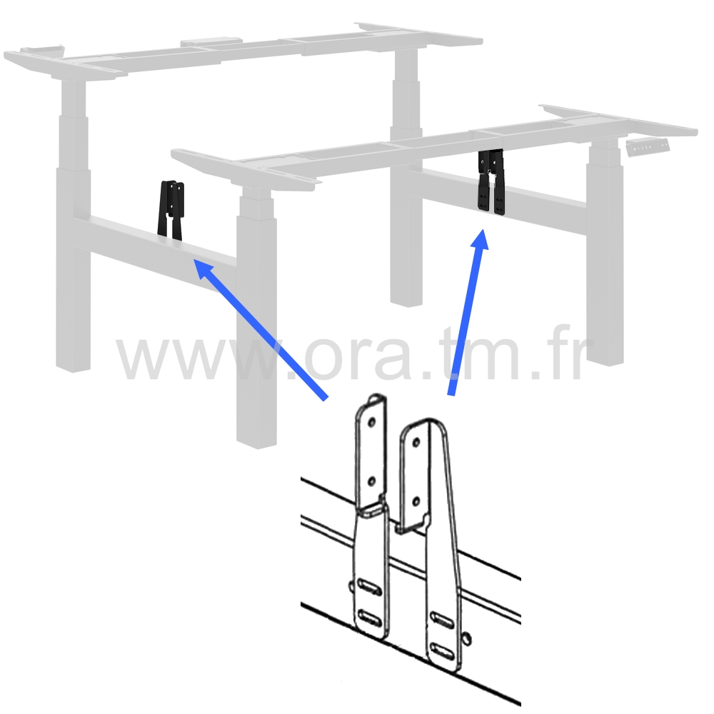 MOVUP4F - STRUCTURE TABLE REGLABLE - ELECTRIQUE 4 MOTEURS